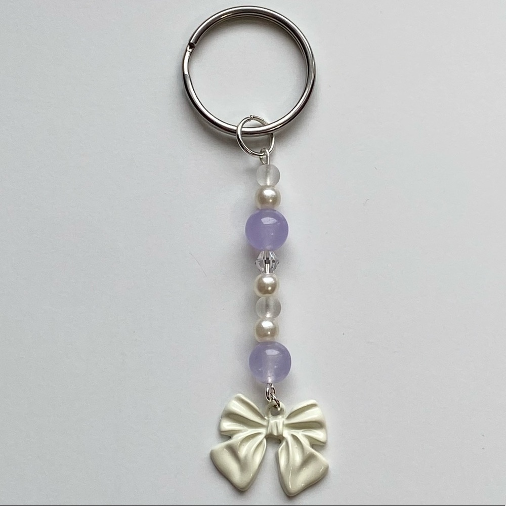 ❣︎ Purple bow key ring ❣︎